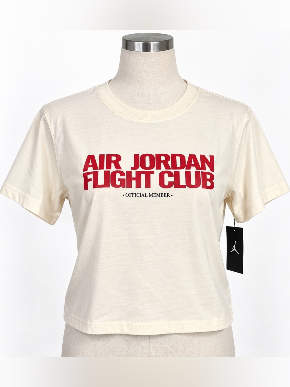 Jordan Flight Club Women’s Graphic T-Shirt Pale Ivory Size S NWT